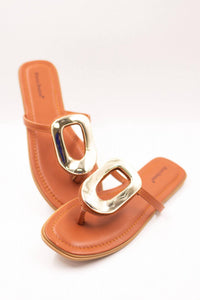 Pierre Dumas Women's Ring Me Up Sandal in orange 1 - women's sandal