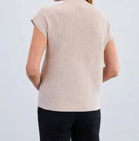 Fdj - Orianna Ottoman Cap Sleeve Sweater