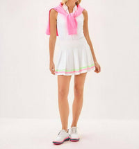Lilly Pulitzer Cosmina High Rise Pleated Skort in resort white - women's shorts - view 5