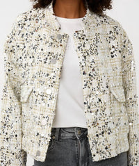 Esqualo - Sonja Sequin Bomber Jacket