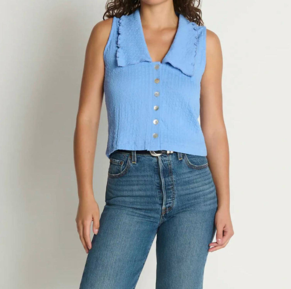 Nation Ltd - Rae Collared Tank Top
