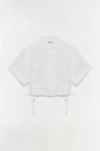 Jonathan Simkhai - Ryett Short Sleeve Cropped Shirt