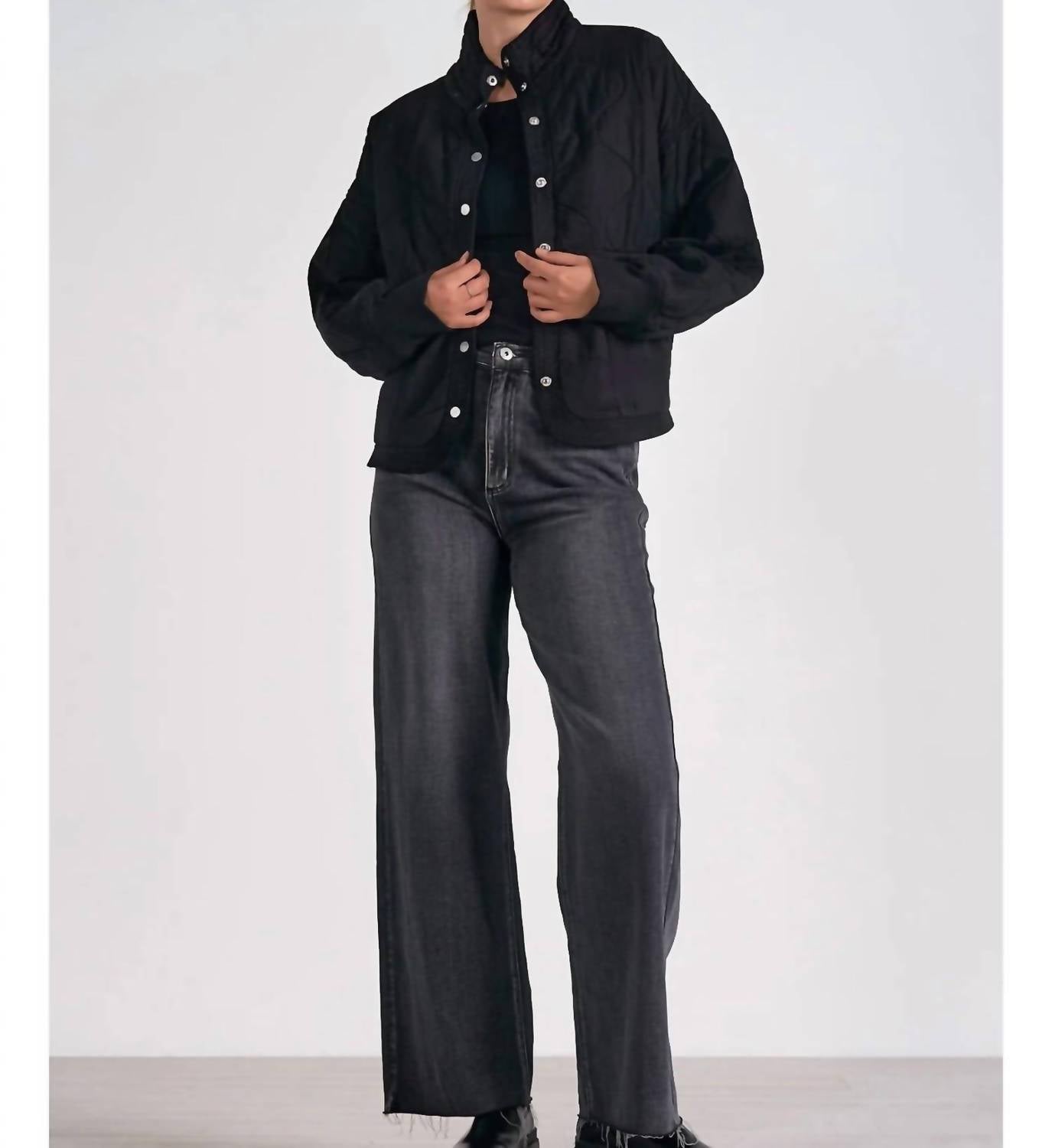 Elan - Quilted Bomber Tencel Jacket