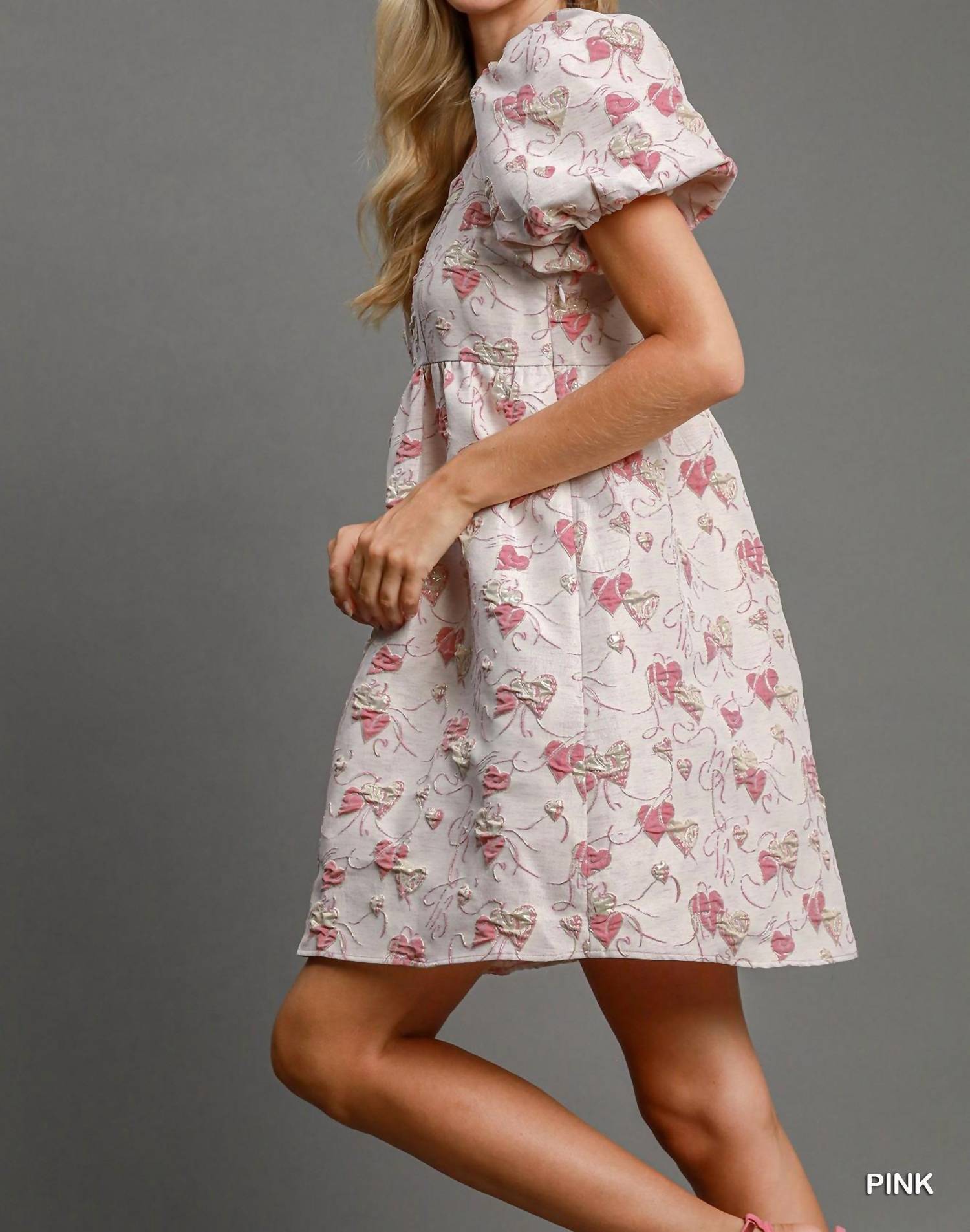 Umgee - Metallic Heart Dress