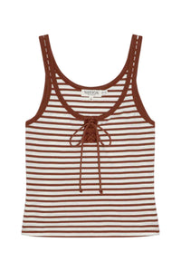 Nation Ltd - Jil Lace Up Tank Top