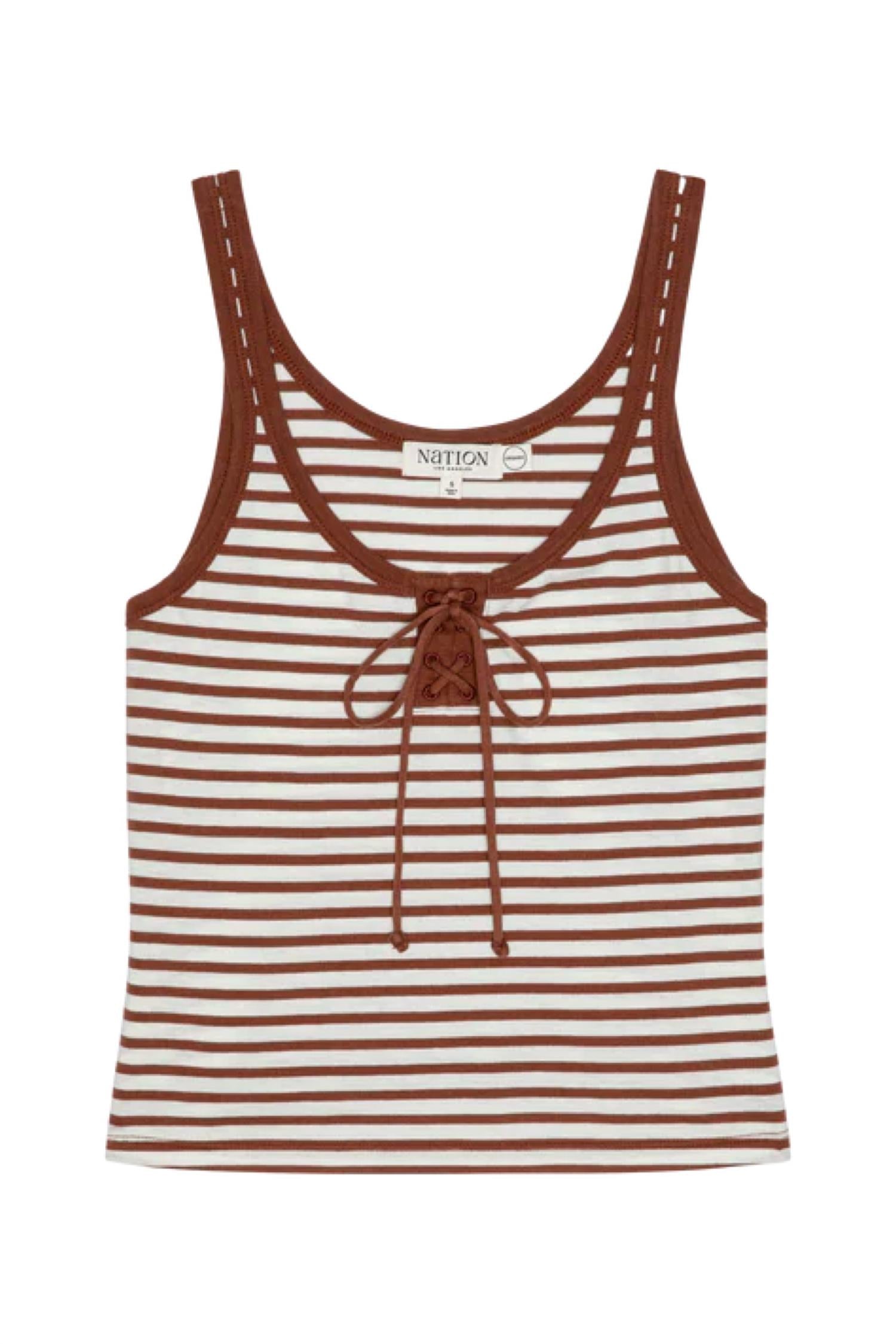 Nation Ltd - Jil Lace Up Tank Top