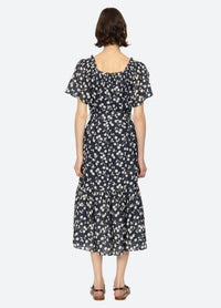 Sea - Short Sleeve Midi Dress