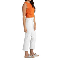 White + Warren - Blanket Trim Crew Neck Tank Top