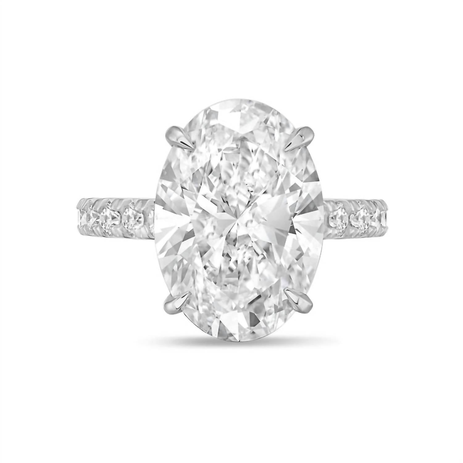 Diana M Jewels - Women's Oval & Round Lab-Grown Diamond Fashion Ring (12.00 Ct) - Luxe