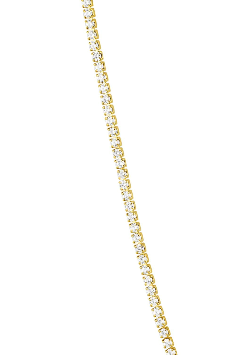 Sahira Jewelry Design - Women's Annie Dainty Tennis Choker Necklace