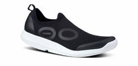 OOFOS Men's Oomg Sport Shoe in white black - men's shoe