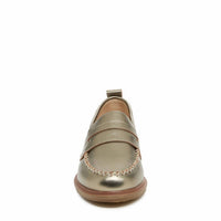 KELSI DAGGER Women's Lens Metallic Loafers in warm steel - women's flats - view 5