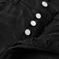 Amiri - Slit Knee Cotton Denim Jeans