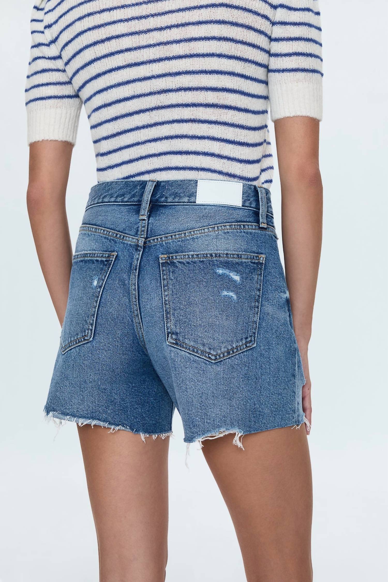 PISTOLA Andie High Rise Vintage Cut Off Short in thesis distressed - women's shorts - view 5