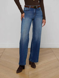 L'Agence Scottie Wide-leg Jeans in gladstone - women's pants
