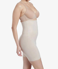 Miraclesuit Shape Away Hi-waist Thigh Slimmer in nude - women's shorts - detail view