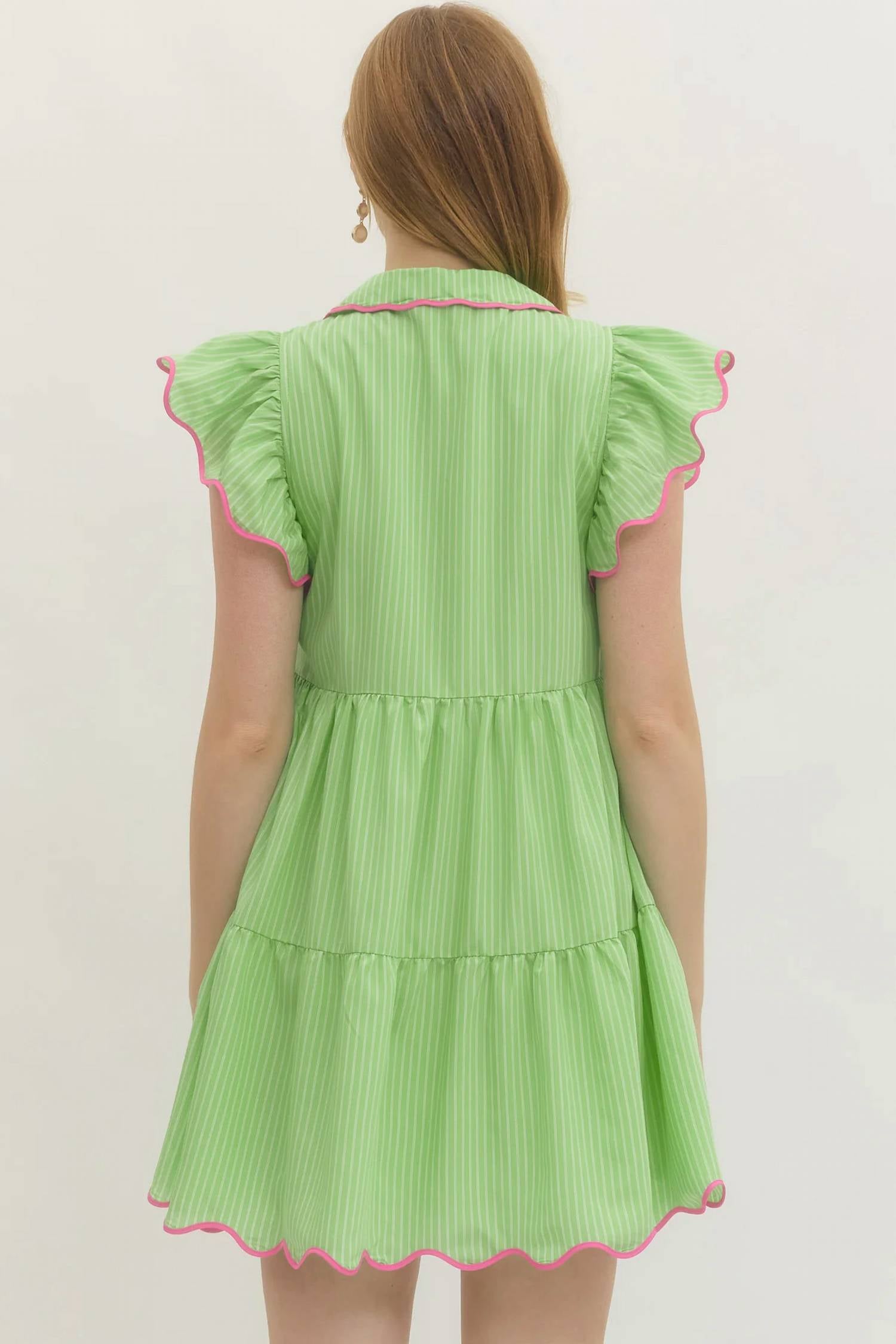 Entro - Pop Geometric Contrast Dress