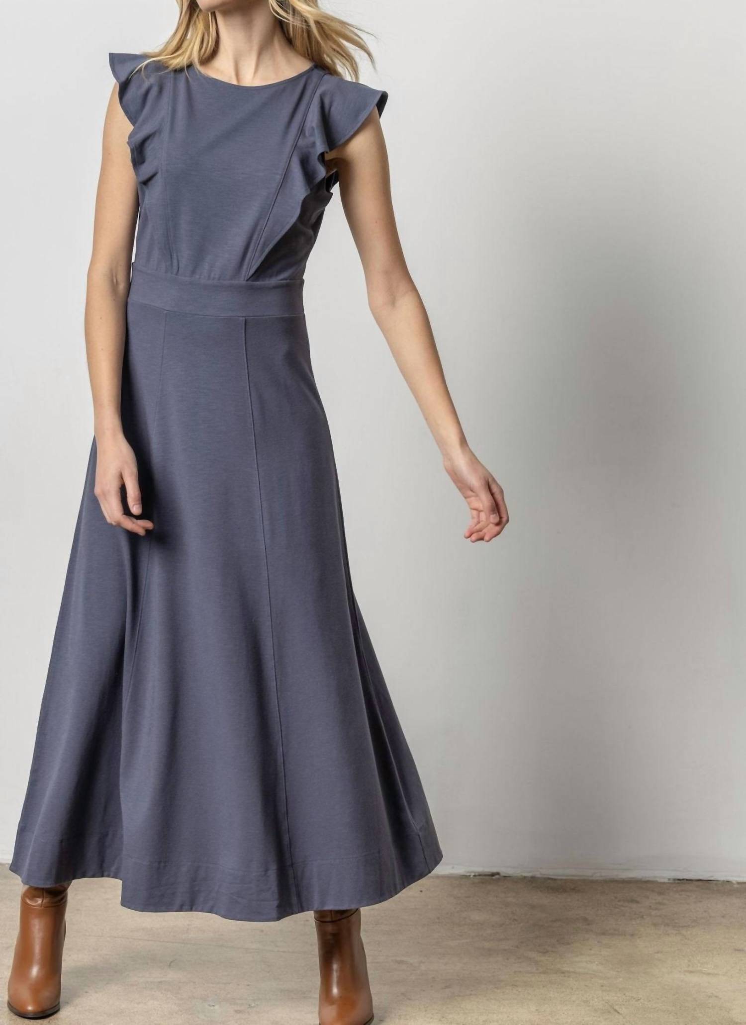 Lilla P - Odyssey Flounce Trim Maxi Dress