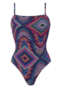 ERES Optique Tank One Piece in rainbow print - women's swimwear - view 4