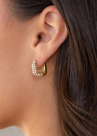 Panache - Women's Quadrant Hinged Earrings