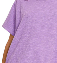 Zenana - Oversized Slub Tee
