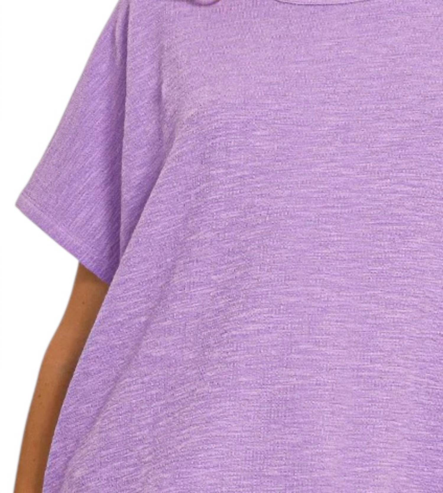 Zenana - Oversized Slub Tee