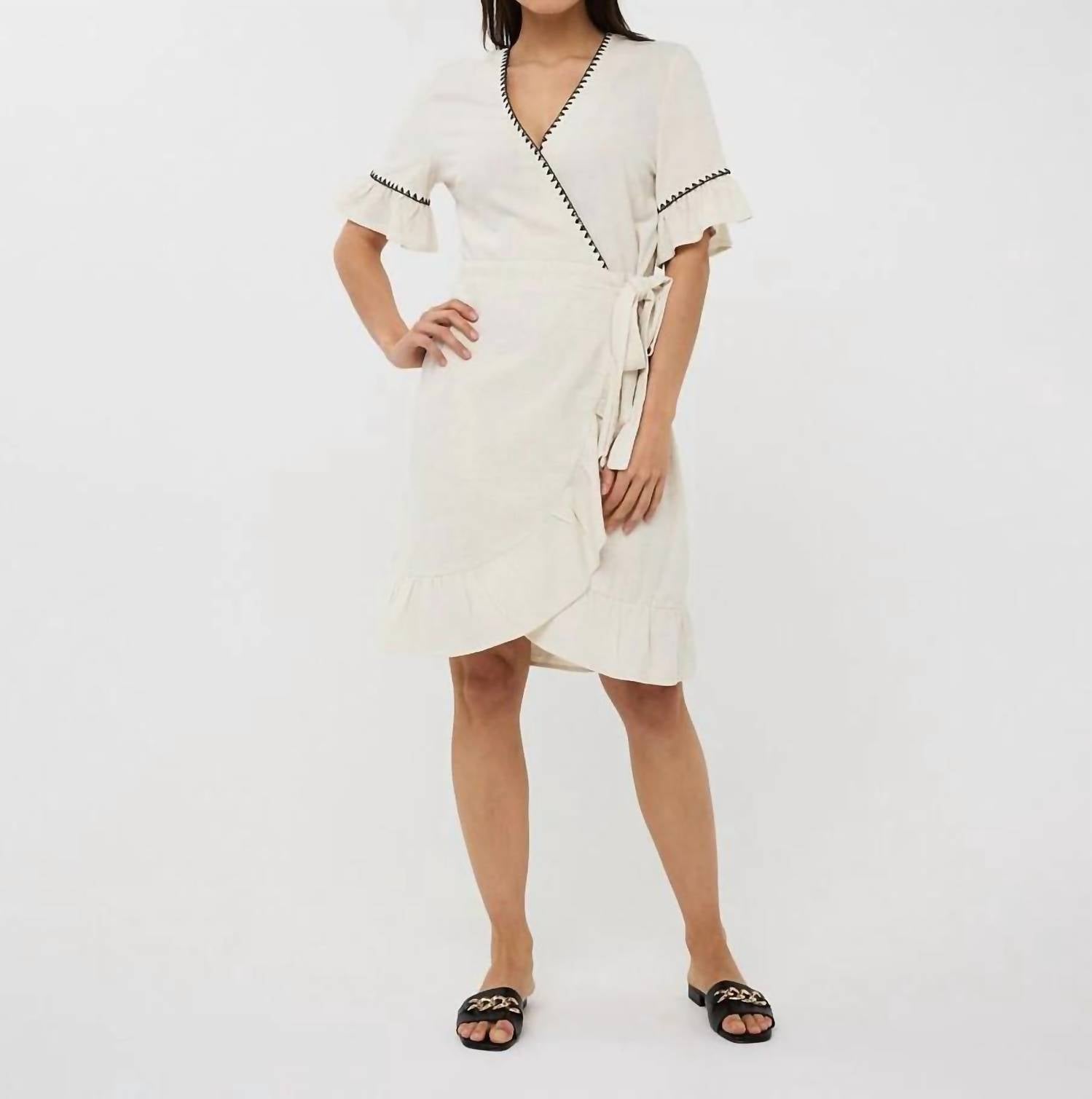 Esqualo - Dana Contrast Stitch Midi Dress