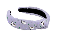 Hello Edie - Mardi Gras Marching Boot Thin Knot Headband