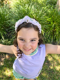 Hello Edie - Mardi Gras Marching Boot Thin Knot Headband