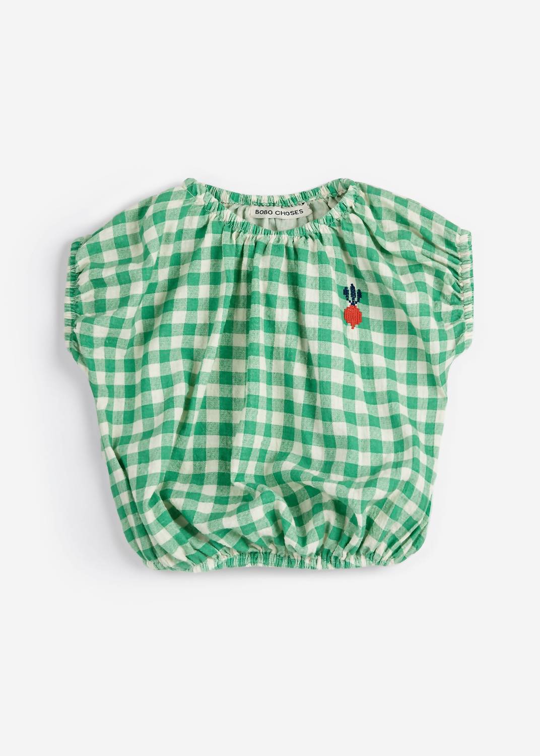 Bobo Choses - Kid's Pixel Sugar Beet Check Blouse