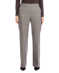 Karen Kane - Checked Straight Leg Pants