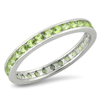 Starlette Perfect For Spring Eternity Band Ring in green - women's jewelry