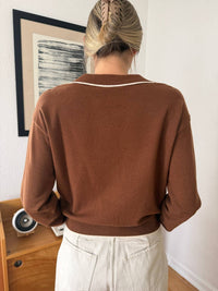 Frnch - Tilly Collared Knit Pullover Sweater Top