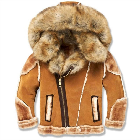 Jordan Craig - Kids El Jefe Shearling Moto Jacket