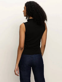 Sanctuary - Sleeveless Zip Mock Top