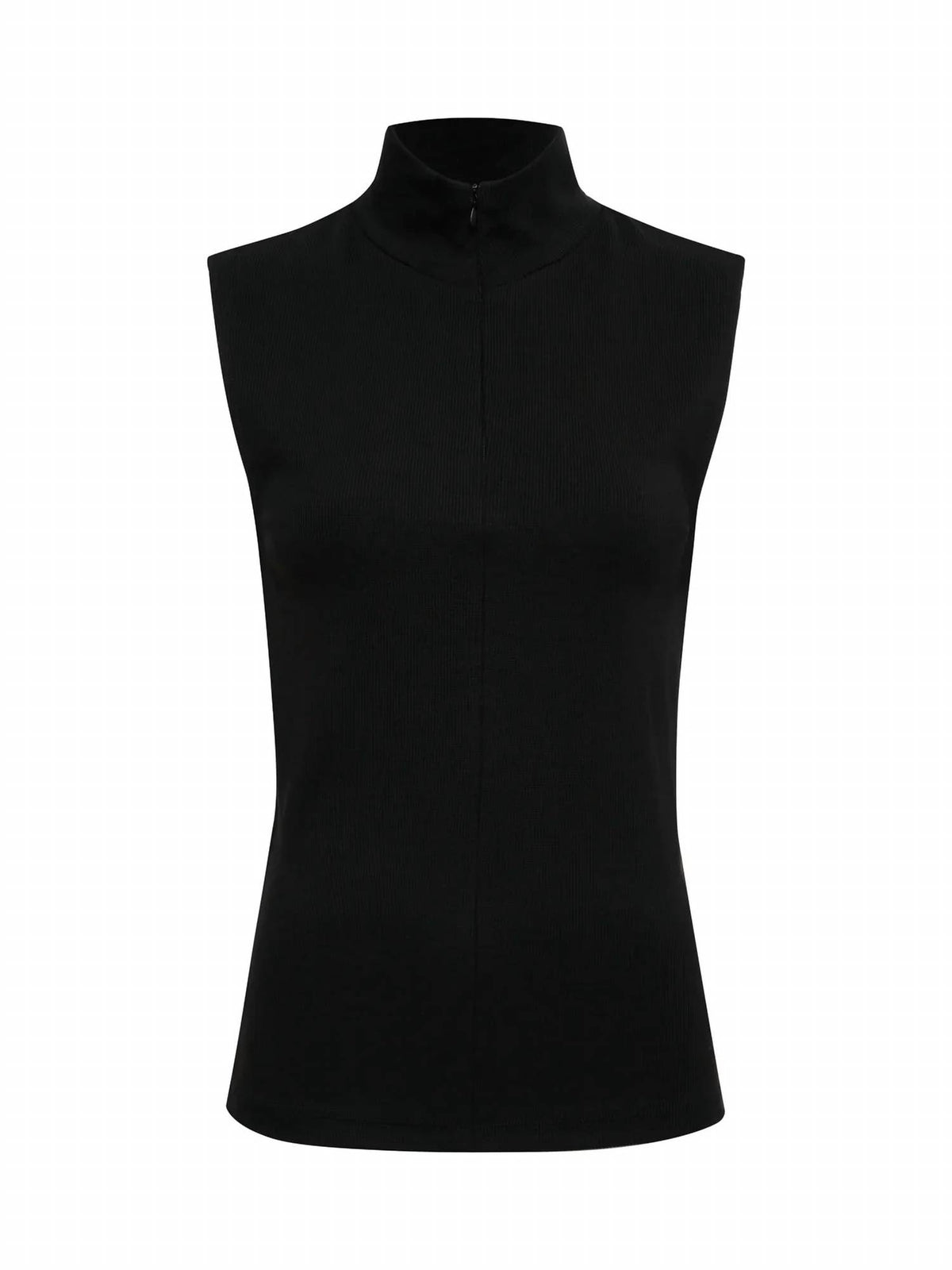 Sanctuary - Sleeveless Zip Mock Top