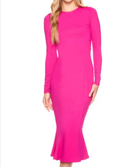 Susana Monaco - Crew Trumpet Midi Dress