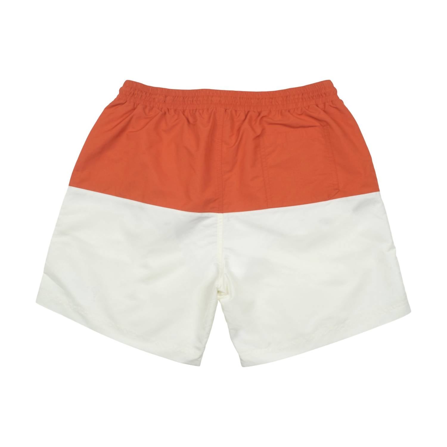 Brunello Cucinelli Men's Polyester Shorts in papaya - men's swimwear - detail view