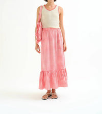 Compania Fantastica - Gingham Maxi Skirt