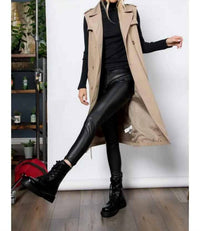 26 International Sleeveless Trench Coat in tan - women's jacket - view 4