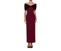 Sonya Moda - Belluno Off-shoulder Maxi Dress