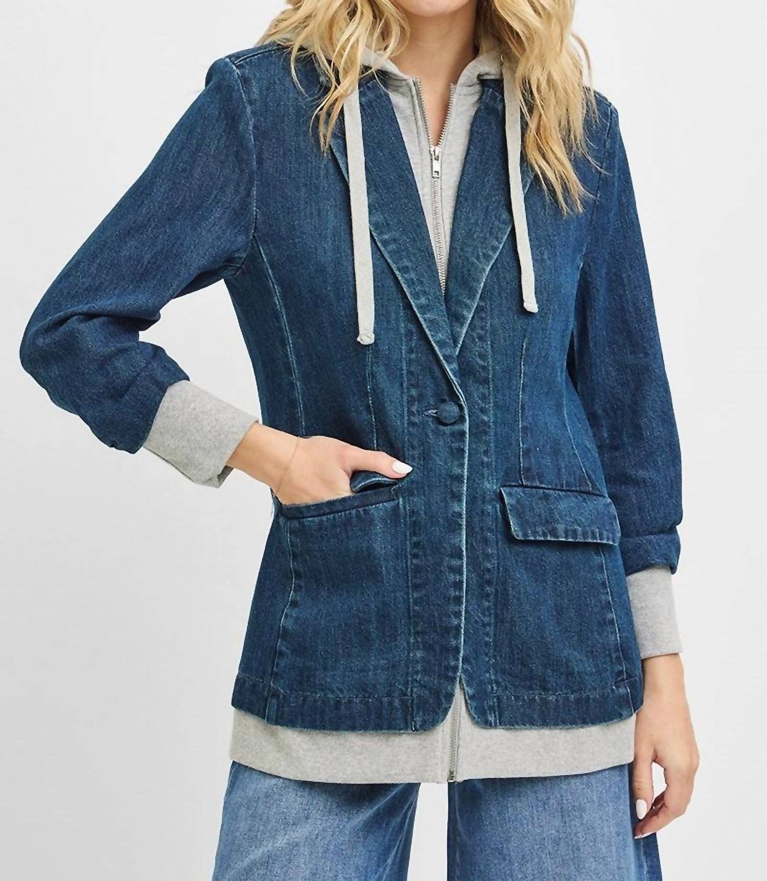 Risen - Bobbie Blazer With Hoodie