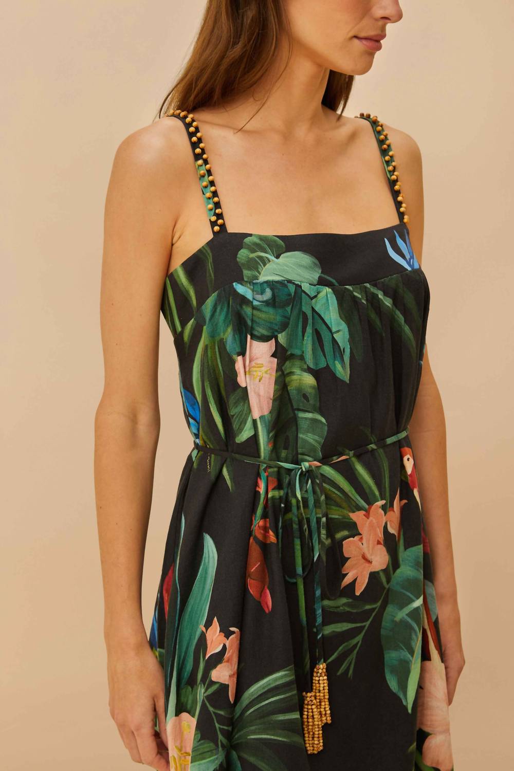 Farm Rio - Midnight Macaw Fiesta Mini Dress