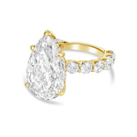 Diana M Jewels - Women's Pear & Round Lab-Grown Diamond Fashion Ring (8.00 Ct) - Elegant Plus