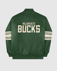 Starter - Women's Milwaukee Bucks Varsity Satin Full-snap Jacket