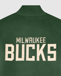 Starter - Women's Milwaukee Bucks Varsity Satin Full-snap Jacket