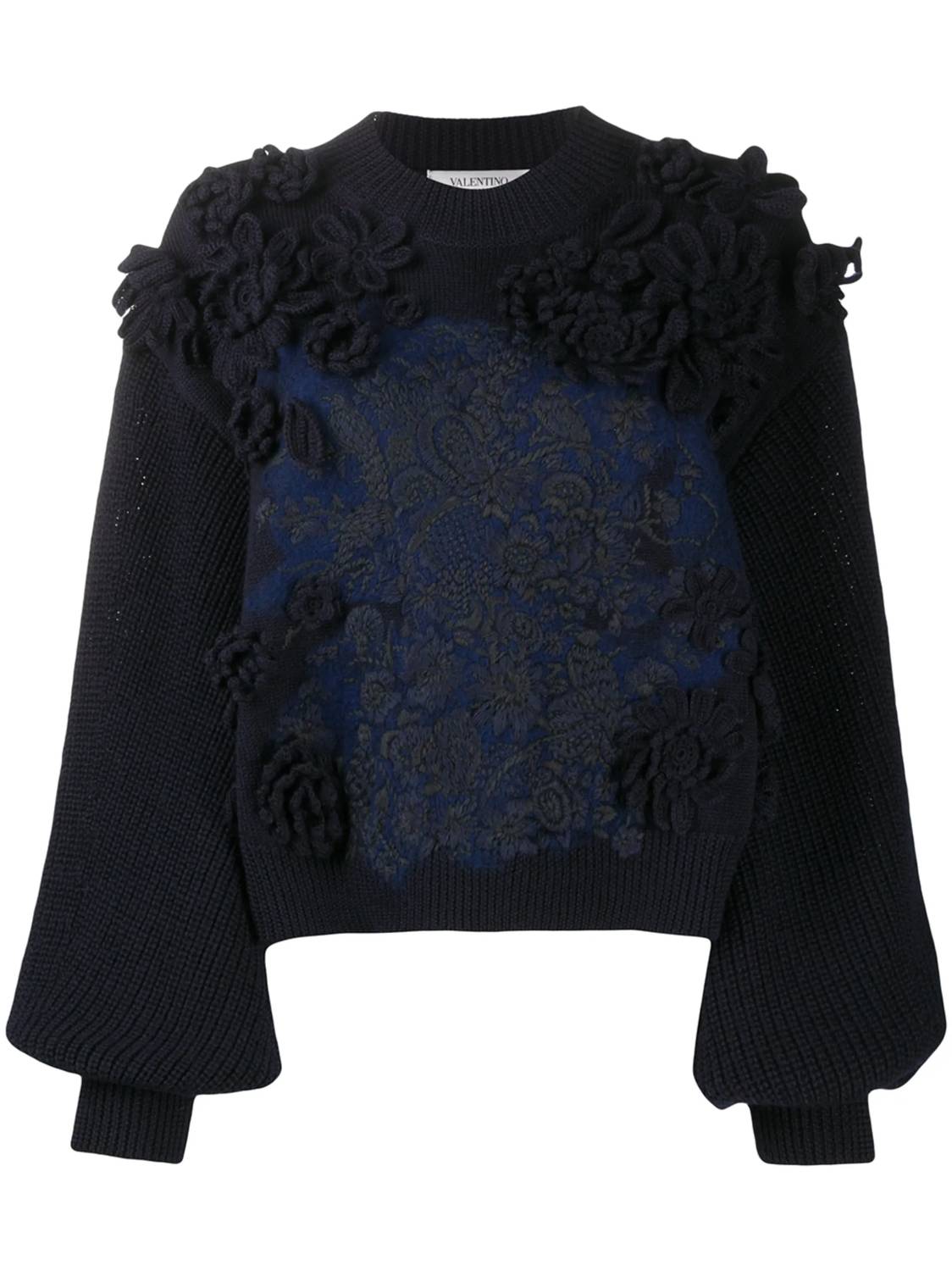 Valentino - Embroidered Wool Jumper