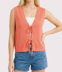 Staccato - Lyla Tie Front Knit Vest