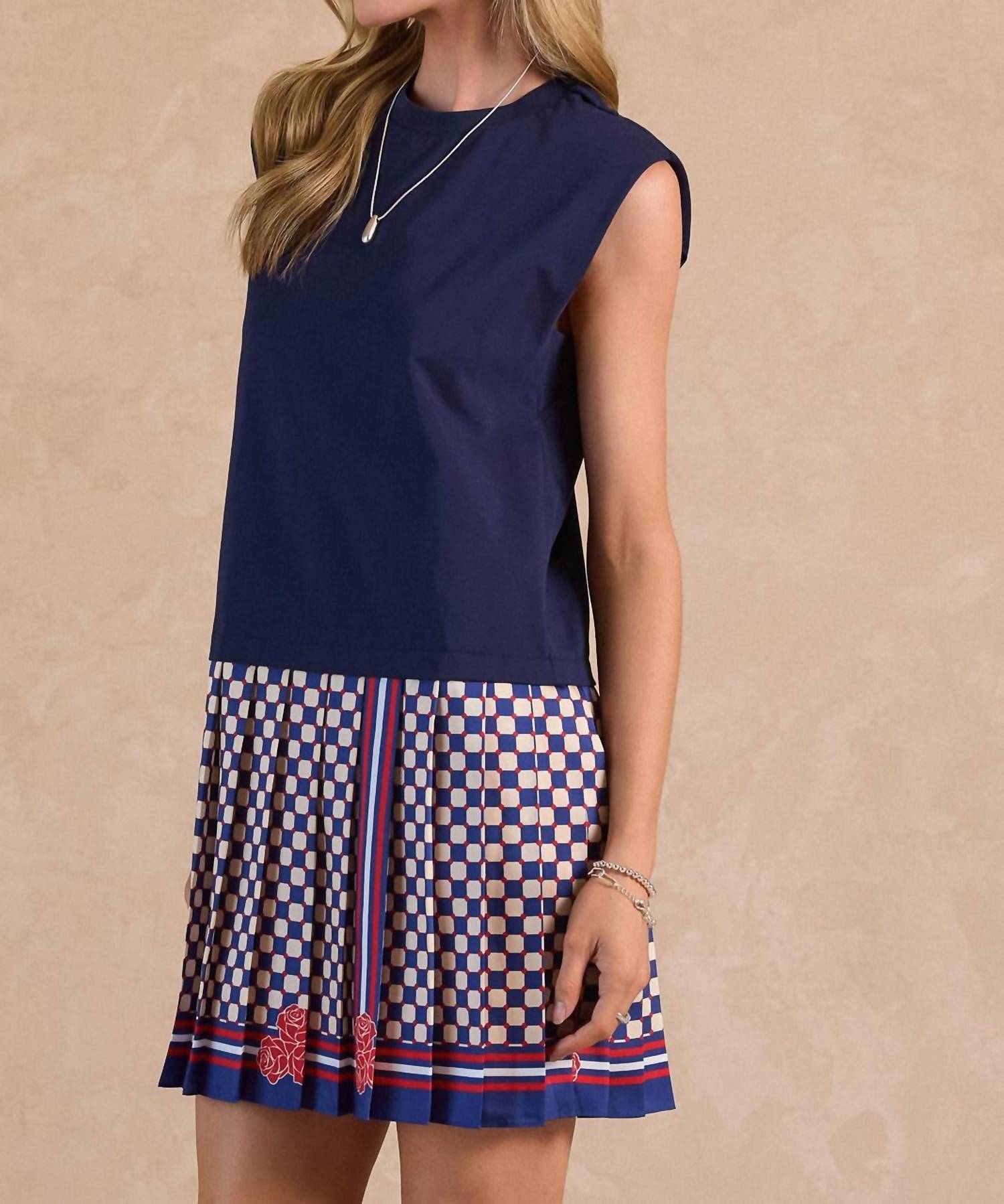 Current Air - Checkerboard Mini Dress