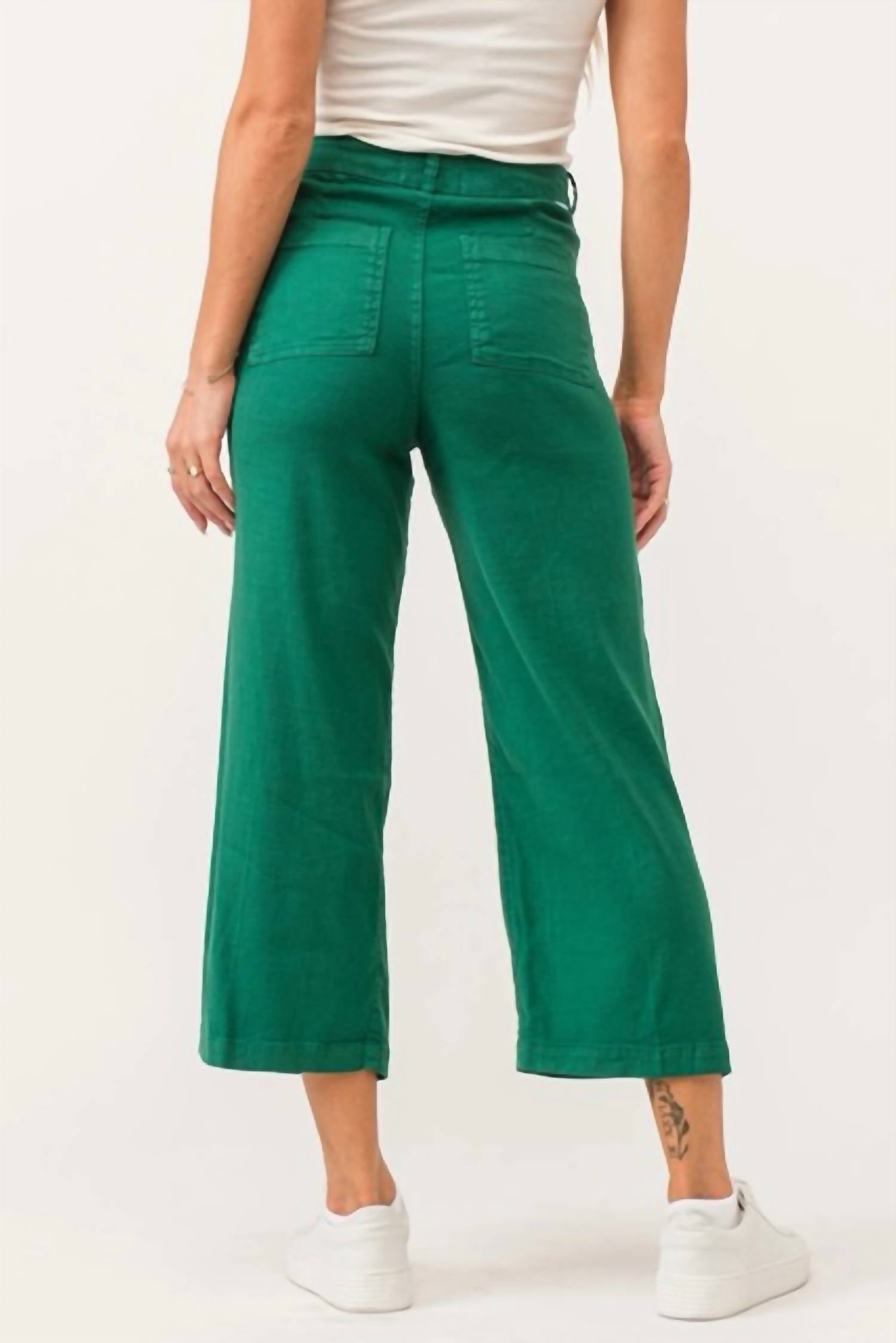 Dear John Denim - Audrey Super High Rise Cropped Wide Leg Pants